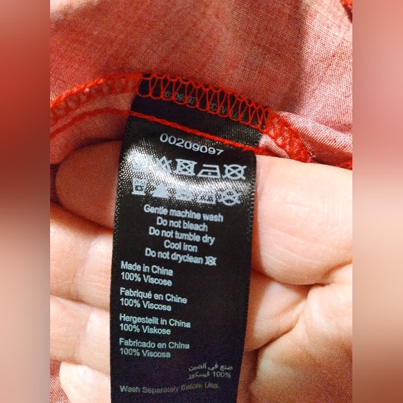 NWT Aveology Plus Size Frankie Frill Crimson Tunic Size 22/24 - Picture 5 of 5